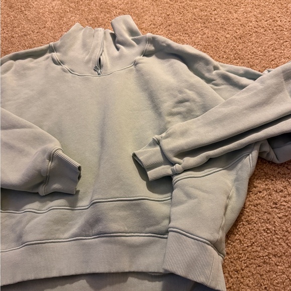 Outdoor Voices High-Neck Sweatshirt - Light Gray - Picture 2 of 6